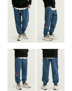 Thời trang người đàn ông Heavyweight Đen Sweatpants, Terry Dày Nặng cotton Sweatpants, chạy bộ mồ hôi Quần phù hợp với tùy chỉnh - Product Image 2