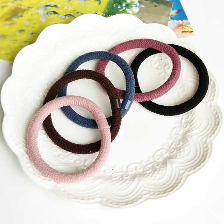 Accessori per capelli elastici per ragazze elastici per capelli Scrunchy elastici per bambini decorazioni per fascia per bambini cravatte gomma per capelli