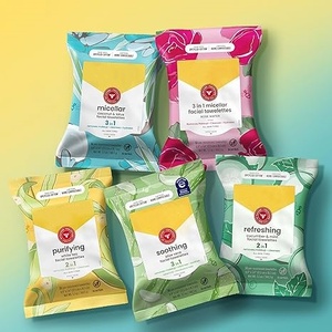 Lingettes humides hypoallergéniques démaquillant lingettes micellaires naturelles à l'eau de rose - Product Image 3