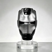 Casque de super-héros personnalisé en EVA avec lumières LED pour Halloween, cosplay adulte, jeux de rôle et costumes de film.