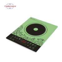 Cuisinière électrique portable à un brûleur à économie d'énergie avec plaque en verre céramique à motif marbré pour usage domestique, plaque à induction