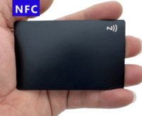 Kartu Bisnis NFC ISO14443A N 213 215 216 NFC logam kelas atas permukaan Matte NFC kartu bisnis UID dapat diubah