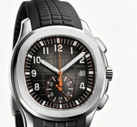 Montre de sport pour homme haut de gamme, chronographe, étanche, bracelet en caoutchouc, montre-bracelet pour homme