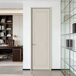 Porta da Bagno di Lusso in Legno di Betulla, <span class=keywords><strong>Porte</strong></span> Interne Ignifughe Premium in Legno, Stile Camera, <span class=keywords><strong>Porte</strong></span> in Legno <span class=keywords><strong>Grigio</strong></span> - Product Image 3