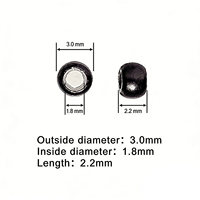 Amygirl NR-01 Hochwertige 1000 Stück 3,0mm 4mm 5mm Kunststoff/Silikon/Kupfer Nano-Ringe Mikro-Verbindungsperlen für Haarverlängerungen