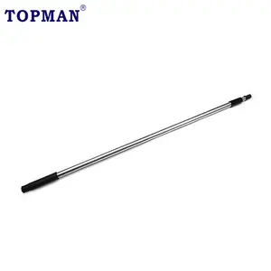 TOPMAN 2 meter 2 sctions Aluminum Extension Pole Telescopic Rod 2 in 1 Thread with tip header painter extension pole