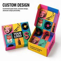 Boîtes d'avion personnalisables en carton ondulé ultra-rigide, résistantes à l'écrasement, avec options de couleur, motifs imprimés et logos sur mesure