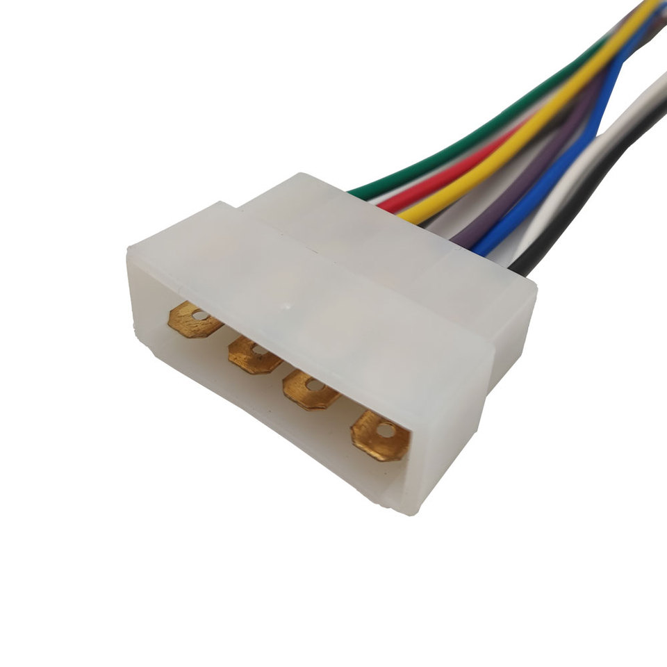 Automotive White Wire Connector Plug 8 Pins 6.3 Series Wiring Harness
