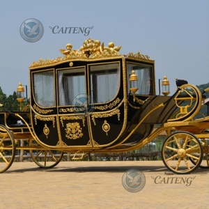 Carrozza Reale Elettrica in Metallo a Forma di Zucca Rossa per Matrimoni, Porta <span class=keywords><strong>Numero</strong></span> da Tavolo, Carrozza Reale a 4 Ruote in Vendita - Product Image 6