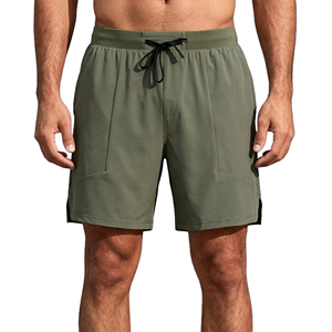 Mens Jogging Fitness Shorts Quick Dry Lightweight Construction Comfort Elastic Waist Inner Drawstring Side Pockets for Storage - Product Image 1