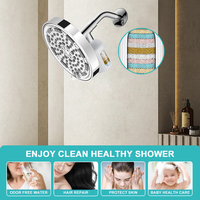 Vente à chaud en ligne de filtre Système de douche de pluie Filtre de douche personnalisable Filtre de pommeau de douche connecté avec vanne universelle à 3 voies