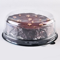 Boîtes à gâteaux rondes en plastique PET de 6 pouces, jetables, pour desserts, mousses, avec couvercle transparent en dôme – Vente chaude