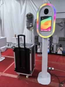 2025 nuevo estilo Salsa DSLR iPad Photo Booth Machine con estuche de vuelo Guac and Chips Photo Booth blanco para bodas y eventos - Product Image 3