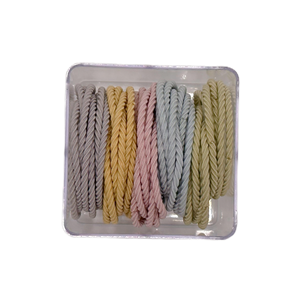 Yi sugar 50 pcs par paquet élastiques pour cheveux cravates pour cheveux porte-queue de cheval élastiques pour cheveux <span class=keywords><strong>multi</strong></span> couleurs unies - Product Image 6