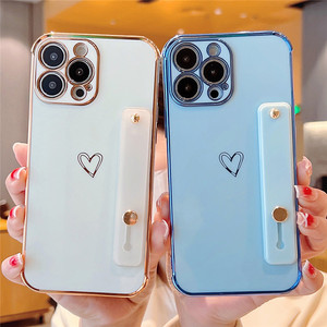 Funda Protectora para Teléfono con Correa de Muñeca y Diseño de Corazón, para iPhone 17 Air 16 15 14 13 Pro Max 11 12Pro XR XS Max, Antigolpes, Suave - Product Image 2