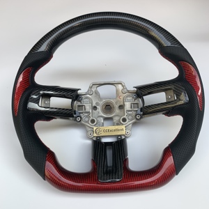 Volant en fibre de carbone noir brillant et rouge Ccexcellent à <span class=keywords><strong>prix</strong></span> de gros pour <span class=keywords><strong>Ford</strong></span> <span class=keywords><strong>Mustang</strong></span> <span class=keywords><strong>GT</strong></span> Shelby 2015 <span class=keywords><strong>2016</strong></span> 2017 - Product Image 1