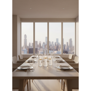 Glass Cylinder Pillar Candle Holders - 3(<b>pc</b>) <b>Set</b> - Product Image 4