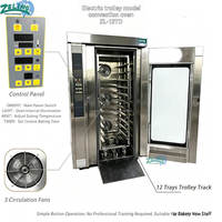 Four à convection électrique ZL-12TD, four à air chaud, 12 plateaux, 24 kW, avec écran tactile, pour boulangerie commerciale