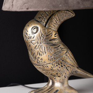 Phòng Khách Hành Lang Trang Trí Động Vật Đèn Màu Nâu Bóng Râm Đèn Bàn Chim Độc Đáo - Product Image 3