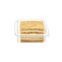 Boîtes en plastique transparentes jetables, écologiques, de qualité alimentaire, recyclables, pour biscuits, gâteaux, pain, salades, sandwichs, pâtisserie