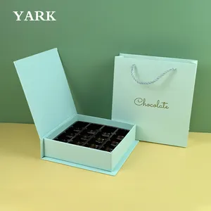 YARKTECH Custom Book Shape Magnetic Closure Luxury Chocolate Packaging Box Rigid Paper Boxes