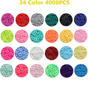 Argile bricolage ensemble vente chaude plat rond polymère argile ensemble pour amitié Bracelets cadeaux artisanat ensemble pour les filles - Product Image 3