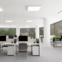 CE monté en surface RoHS 60x60 30x120 3000-6500k 220-240v Panneau lumineux Led plat commercial avec kit d'urgence