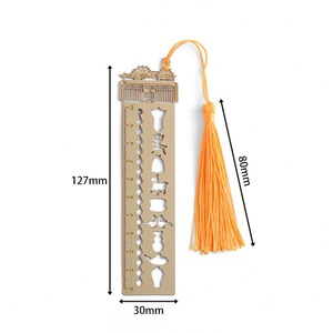 Marcapáginas de Metal Hueco con Logotipo Personalizado, Marcapáginas con Borla para Estudiantes, Amantes de la Lectura, Tienda - Product Image 6