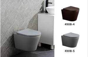Système de toilette mural Cuvette de toilette suspendue Chasse d'eau Salle de bain <span class=keywords><strong>Wc</strong></span> Toilette suspendue au mur - Product Image 4