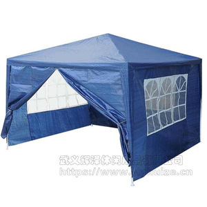 Tente extérieure 3x3m blanche en PE avec tissu environnant imperméable, abri solaire pour la plage et le camping - Product Image 5