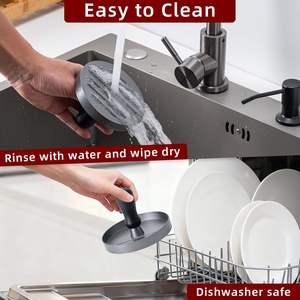 Prensa para Hamburguesas Antiadherente, Molde para Hacer Hamburguesas de Aluminio con Papel Encerado - Product Image 5