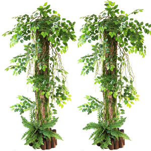 Écorce d'arbre artificielle Xinlei 100 cm, revêtement en mousse simulée pour tuyau de drainage, décoration intérieure de balcon, accessoires de mariage et d'extérieur - Product Image 2
