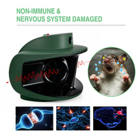 Répulsif Électrique à Ultrasons pour Rats, Souris et Écureuils, à Double Haut-parleur à Ultrasons Puissant pour l'Intérieur