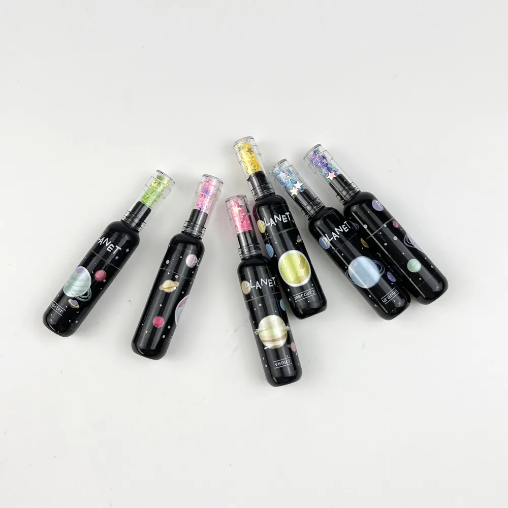 थोक प्यारा कार्टून highlighters मार्करों रंग मिनी शराब की बोतल आकार हल्के फ्लोरोसेंट मार्कर पेन