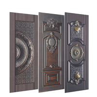 Nouveau design de porte en métal embouti en acier tôle de porte en fer peau de porte pour portail