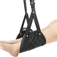 Hamac de voyage en mousse à mémoire de forme pour les pieds, portable et avec fonction de massage pour les longs trajets aériens et support confortable pour les pieds sur le bureau