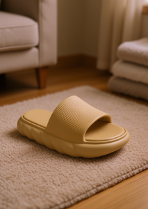 Sandali EVA da donna gialli taglia 30, infradito a punta aperta, ultra morbidi, per tutte le stagioni, pantofole da casa - Product Image 2