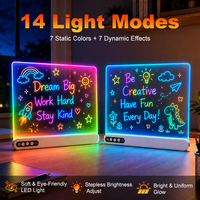 Panneau d'affichage LED pour magasin, tableau d'écriture effaçable en acrylique rechargeable, panneau lumineux pour café, restaurant, commerce de détail