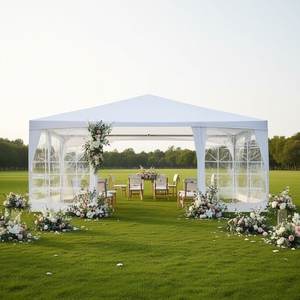 Tienda de campaña para bodas y fiestas al aire libre de 10x10 pies con 4 paredes laterales extraíbles - Product Image 2