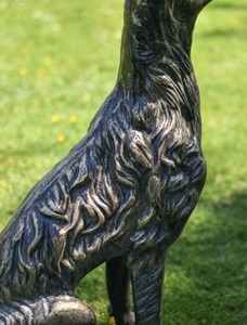 รูปปั้นสวนอลูมิเนียมรูปปั้นสุนัขขนาดชีวิตออกแบบประติมากรรมสัตว์สุนัขที่สมจริงในราคาถูก - Product Image 4