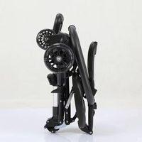 Poussette bébé moderne légère en lin, best-seller, pliable et portable avec ceinture de sécurité à cinq points, écologique et facile à transporter