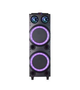 Haut-parleurs de fête à LED, Double enceinte de 12 pouces, tenue karaoké PA, chariot, portable avec affichage LED - Product Image 1