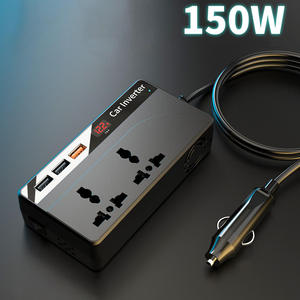 Affichage Led 3 Usb 1 Type-C Ports Chargeur Adaptateur <span class=keywords><strong>Convertisseur</strong></span> de <span class=keywords><strong>prise</strong></span> de <span class=keywords><strong>voiture</strong></span> Dc 12/24V à 230V Ac Onduleur de <span class=keywords><strong>voiture</strong></span> 200W Onduleur de <span class=keywords><strong>voiture</strong></span> - Product Image 2