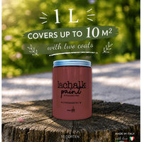55 CORTEN 1lt LaChalk : l'évolution de la peinture à la craie. Où la craie rencontre la résine : Peinture hybride craie-résine fabriquée en Italie.