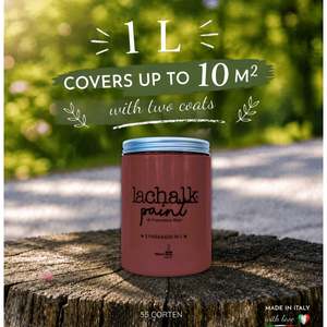 55 CORTEN 1lt LaChalk the evolution of <b>chalk</b> paint Where <b>chalk</b> meets resin: Hybrid <b>Chalk</b> Resin Paint made in Italy - Product Image 2