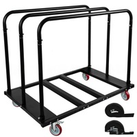 Chariot de table de banquet Luckygoods QT260130, chariot de table pliable, chariot de transport de meubles, chariot de table et de chaises pliantes pour mariage et hôtel