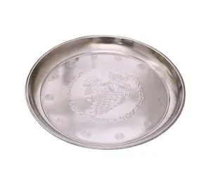 Pabrik grosir 0.8mm stainless steel basin piring makanan bak buah piring makan