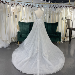 เจมเบอร์ชุดแต่งงานทรงเอไลน์แฟชั่นผ้าลูกไม้ LSSG039สาวสวย - Product Image 2