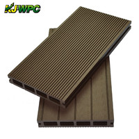 Plancher de terrasse en plastique composite gaufré 3D écologique à grain de bois profond