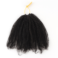 Extensions de cheveux au crochet Orientfashion Afro Kinky Curly sans nœuds, pré-séparées, effet plumes, 18 pouces, ligne de cheveux effet plumes Miracle Knots
